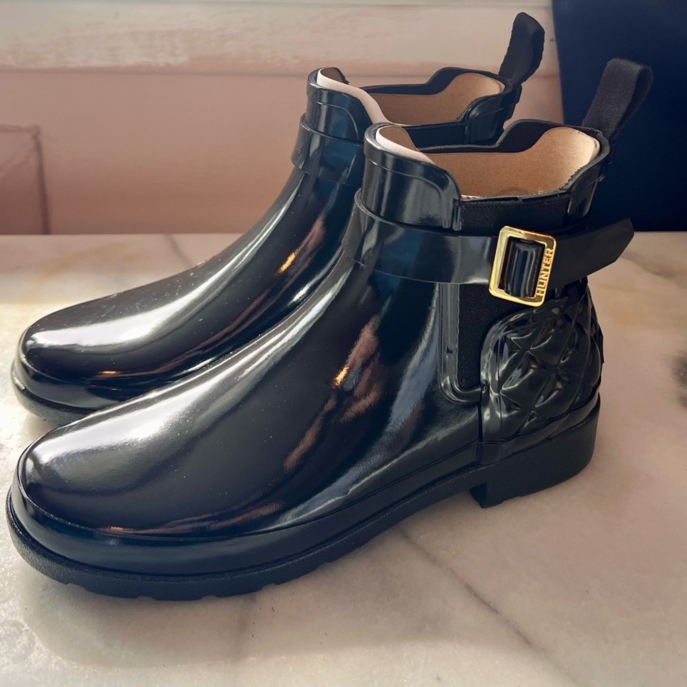Hunter Chelsea quilted waterproof boots, NIB